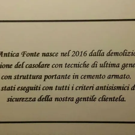 L' Antica Fonte Bed & Breakfast 4*